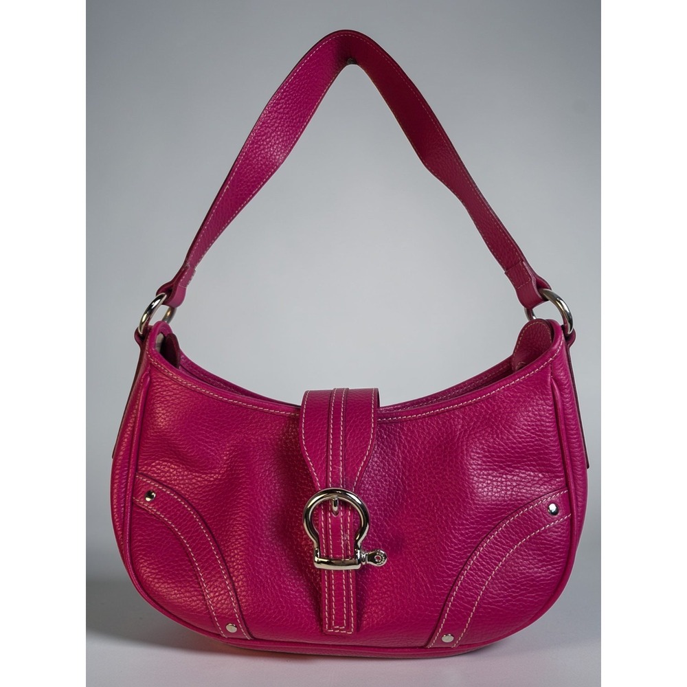 Burberry Hot Pink Leather Shoulder Bag